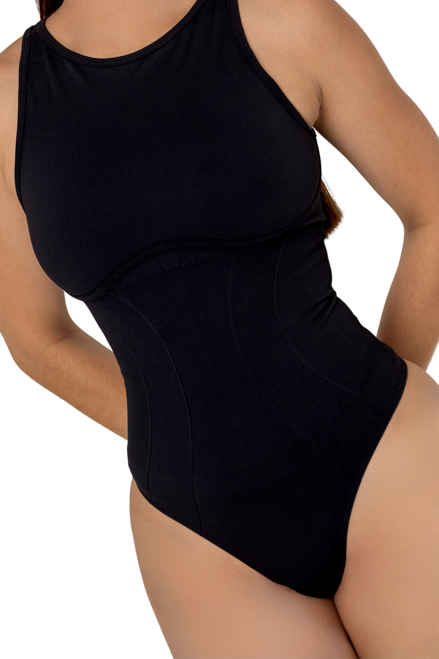 BODY NEGRO DEPORTIVO PDA - MILAN 3024 Negro Fajas Piel De Ángel