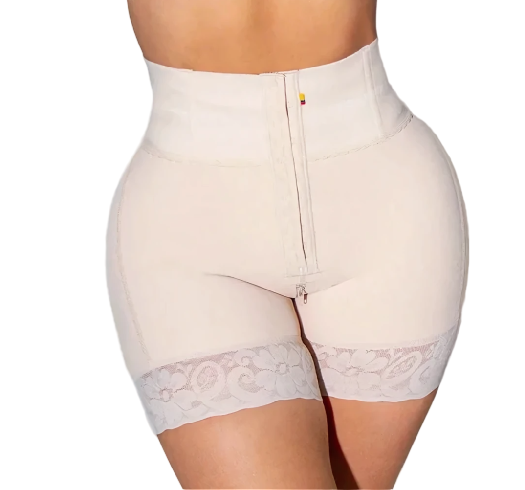 SHORT CON FAJON 055 Fajas Piel De Ángel