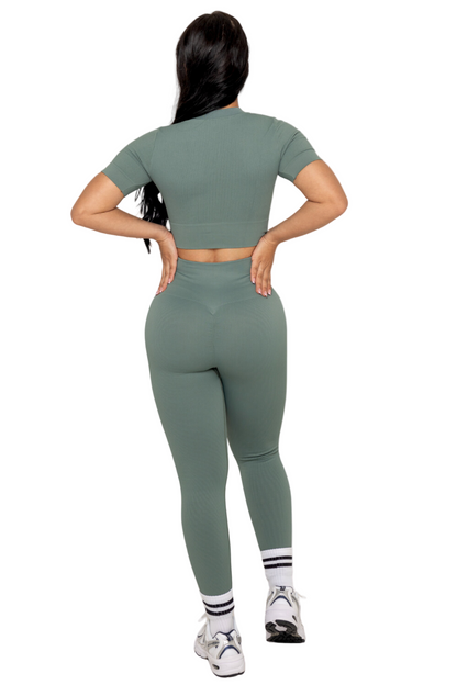 LEGGINGS VERDE ESSENCE-PDA Fajas Piel De Ángel