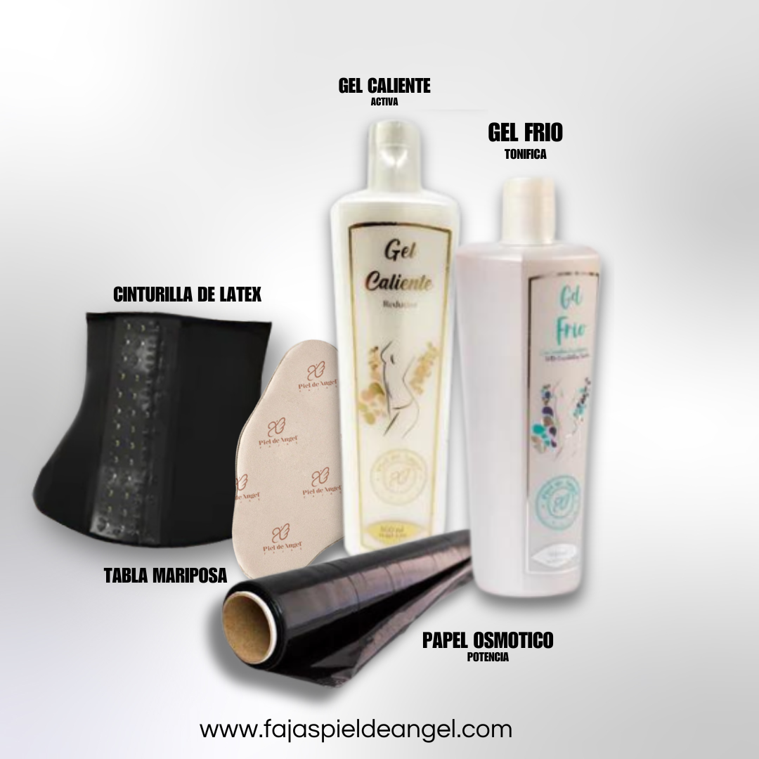 KIT REDUCTOR CINTURILLA Fajas Piel De Ángel