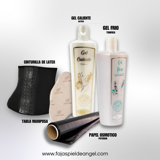 KIT REDUCTOR CINTURILLA Fajas Piel De Ángel