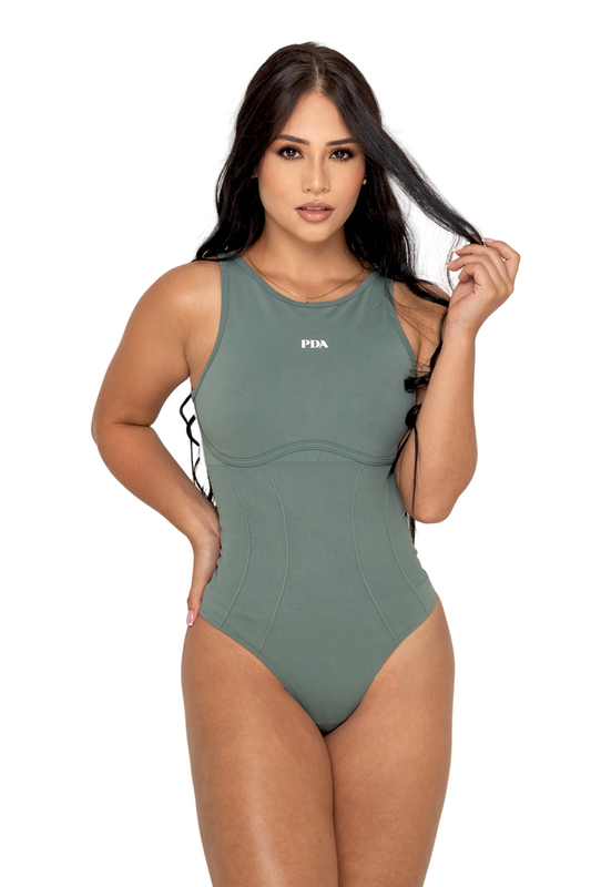 BODY DEPORTIVO PDA - MILAN 3024 Verde Fajas Piel De Ángel