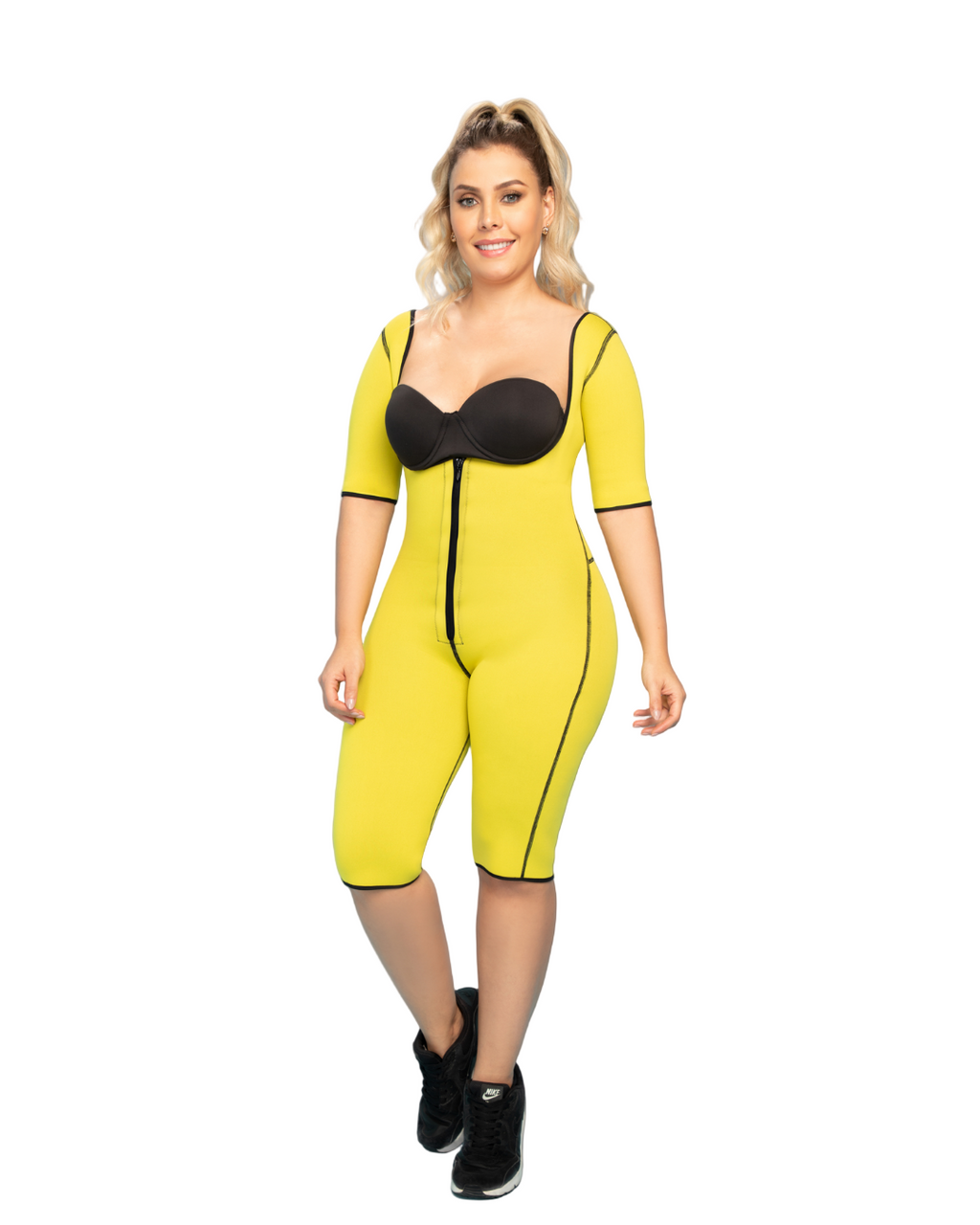 ENTERIZO NEOPRENO-414 -Negro / Amarillo