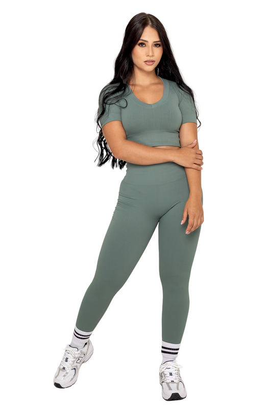 BLUSA DEPORTIVA PDA NAPOLES- 3028   VERDE Fajas Piel De Ángel