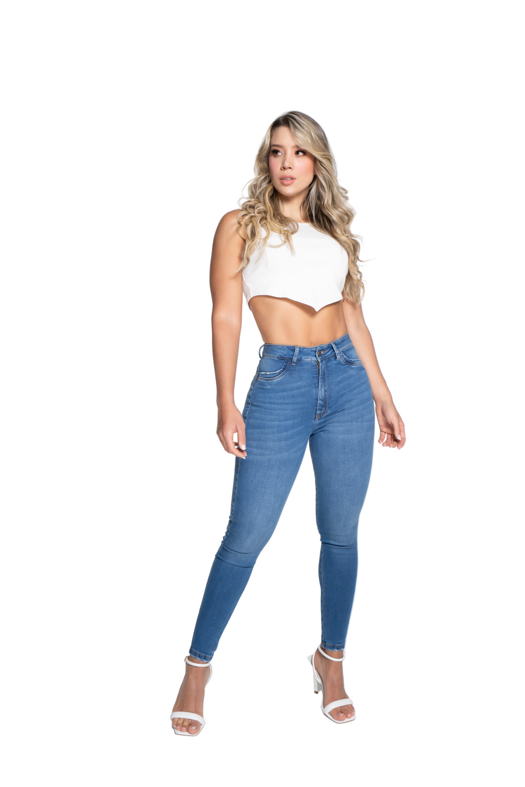 JEANS PDA -CELESTE  - 3004 Fajas Piel De Ángel