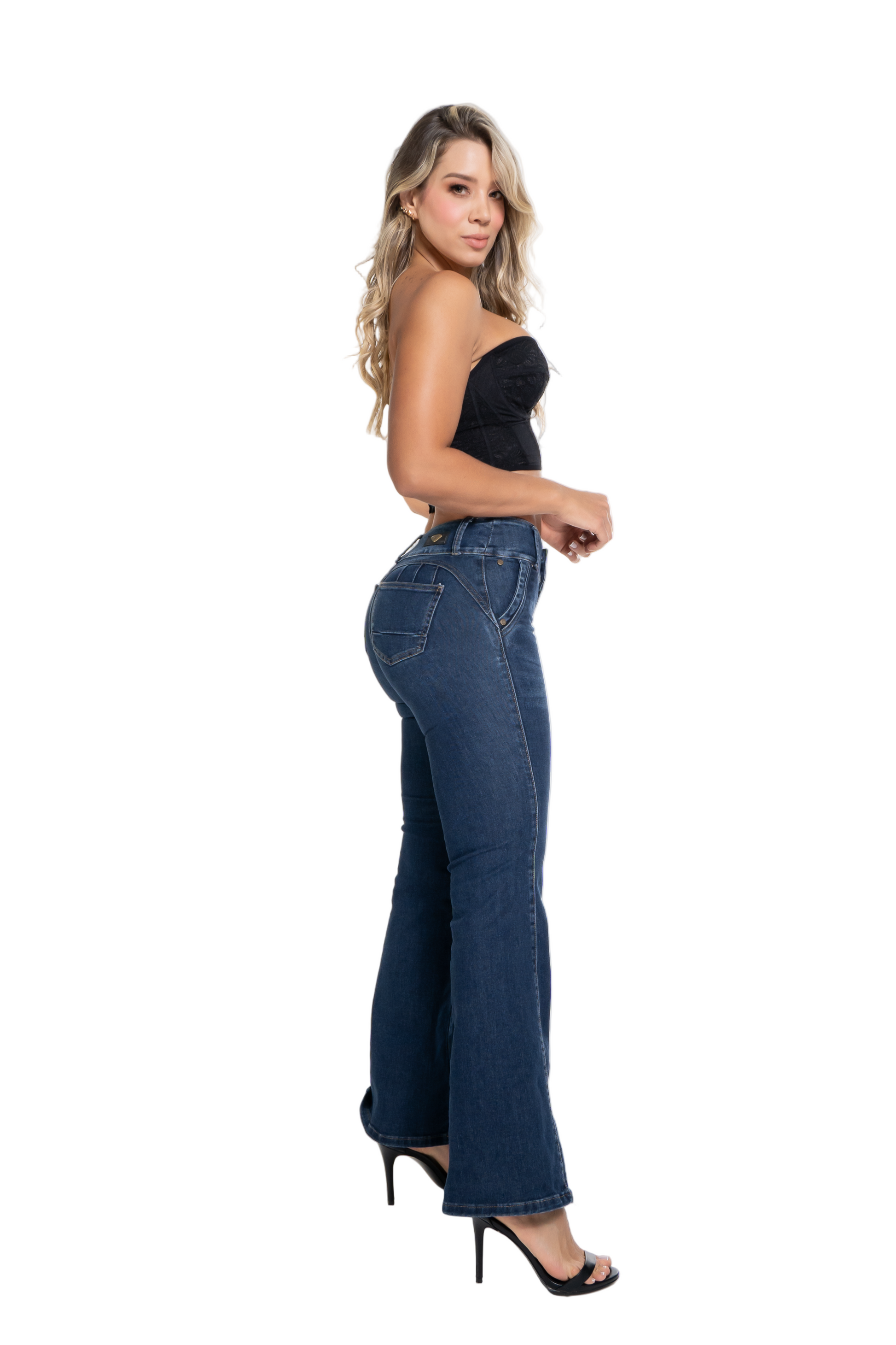 JEANS PDA - AZUL MEDIO - 3006 Fajas Piel De Ángel