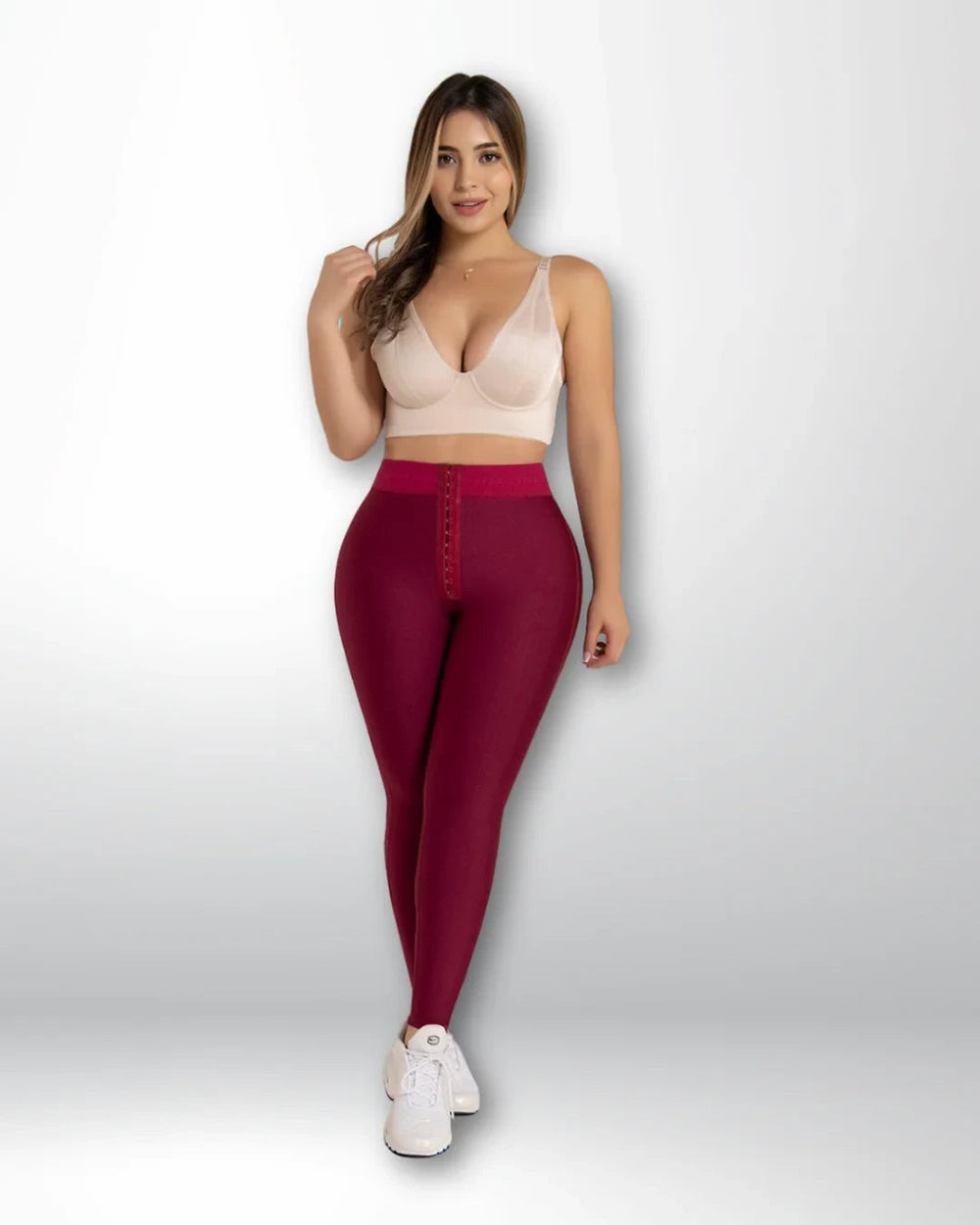 LEGGINS CON FAJON Y POWERNET-416 Fajas Piel De Ángel