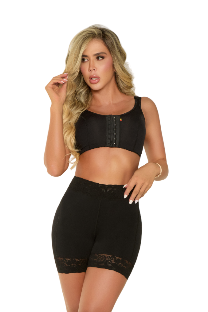 SHORT REFUERZO ABDOMINAL 037R Fajas Piel De Ángel