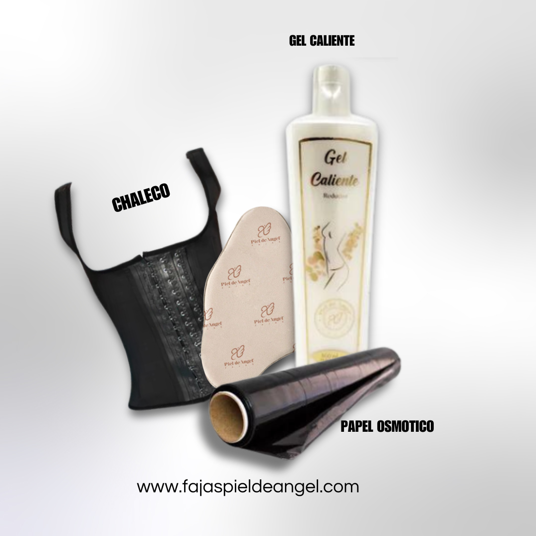 KIT REDUCTOR CHALECO Fajas Piel De Ángel